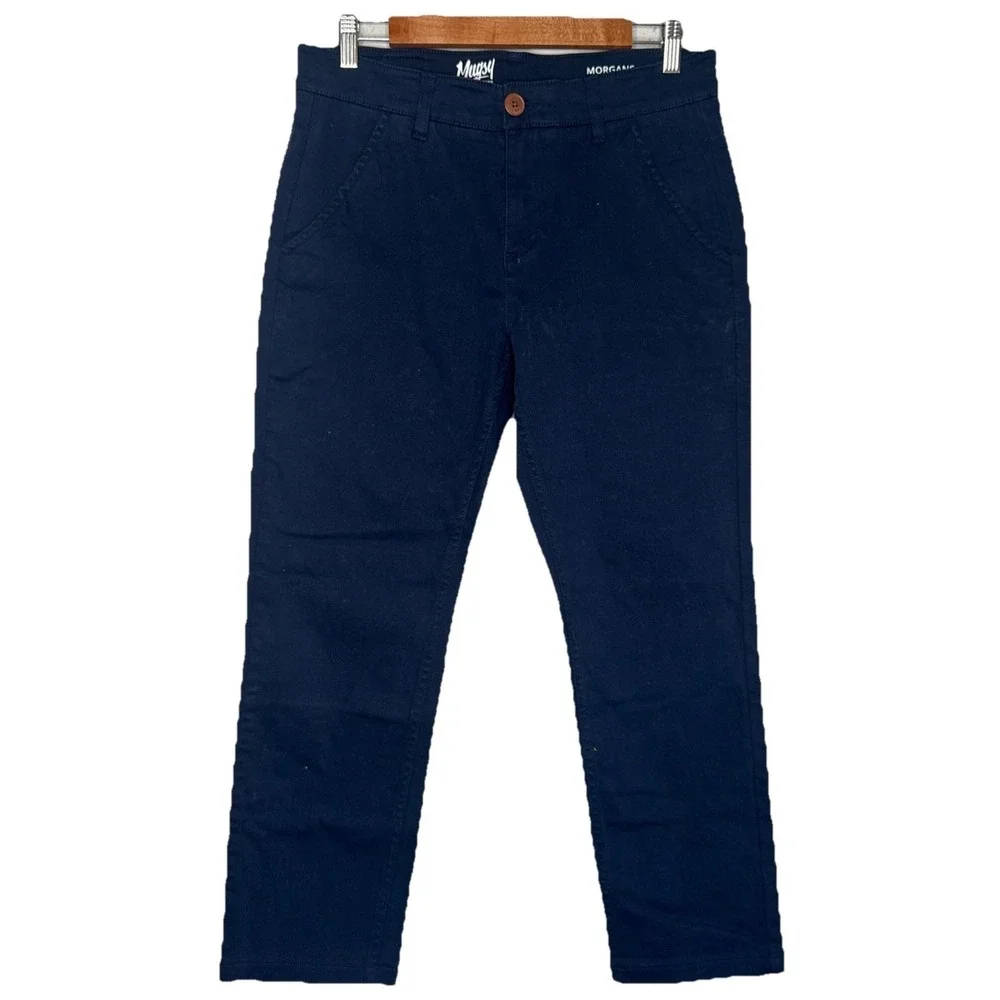 Mugsy Men's Navy Blue Morgans Classic Fit Super Stretch Pants Size 31x30